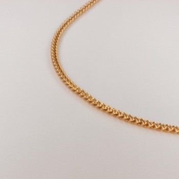 Necklace massive round curb chain ~1.8mm ~45cm