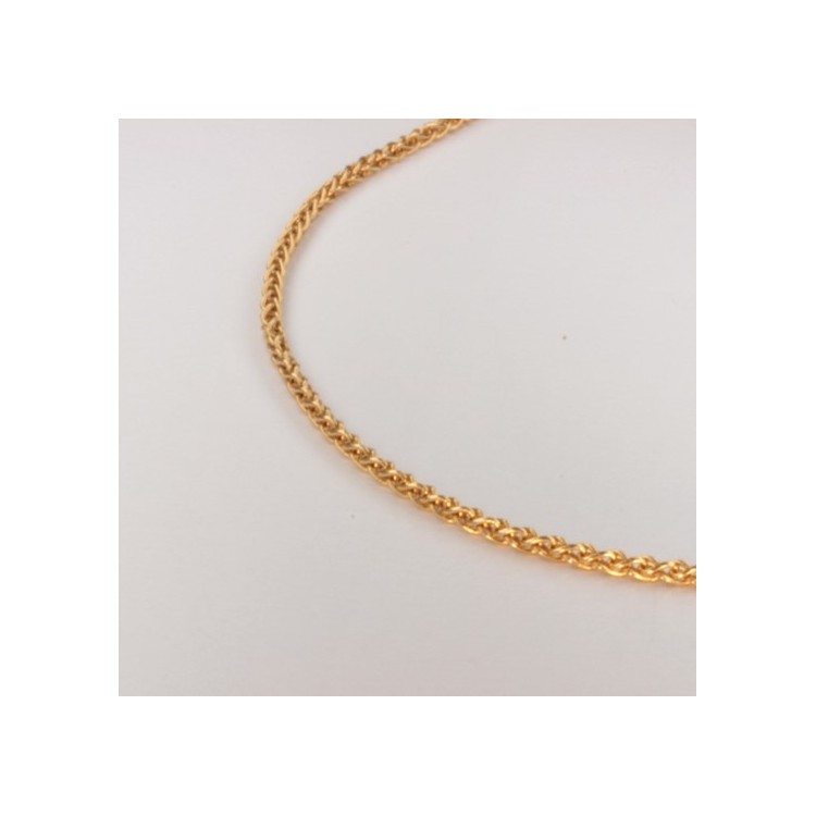 Necklace massive plait-chain ~1.65mm ~45cm Necklace massive plait-chain ~1.65mm ~45cm