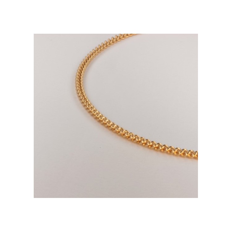 Necklace massive round curb chain ~2.2mm ~43cm Necklace massive round curb chain ~2.2mm ~43cm