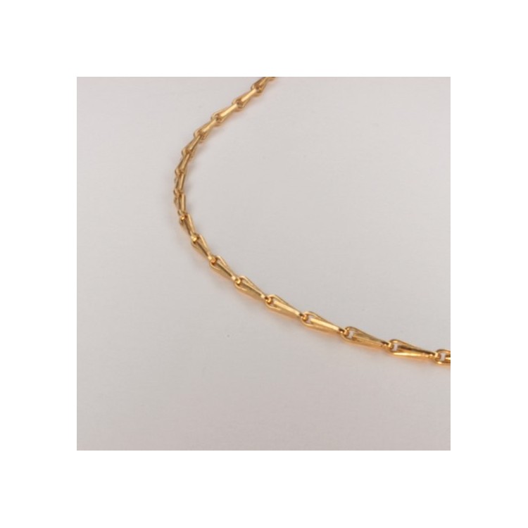 Necklace massive barley corn chain ~1.6mm ~50.5cm