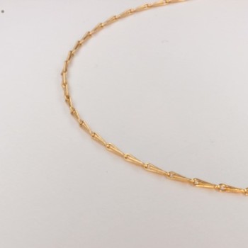 Necklace massive barley corn chain ~1.2mm ~40cm