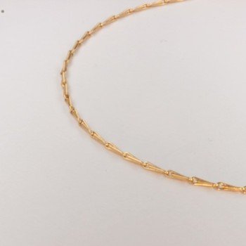 Necklace massive barley corn chain ~1.2mm ~40cm