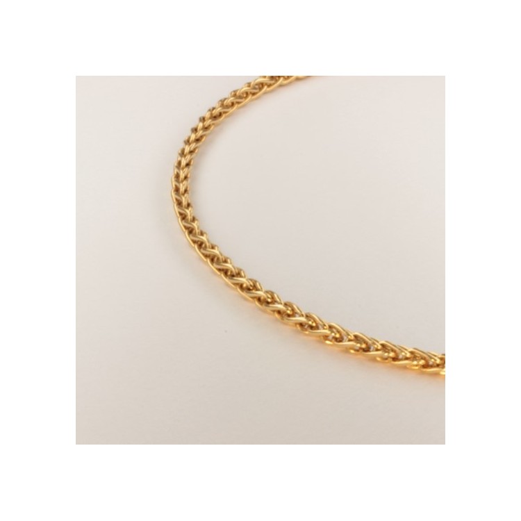 Necklace massive plait-chain ~2.3mm ~46cm