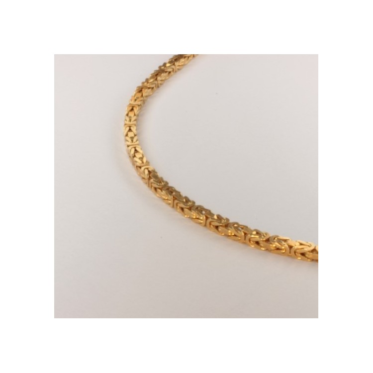 Necklace massive byzantine chain ~2mm ~45.5cm