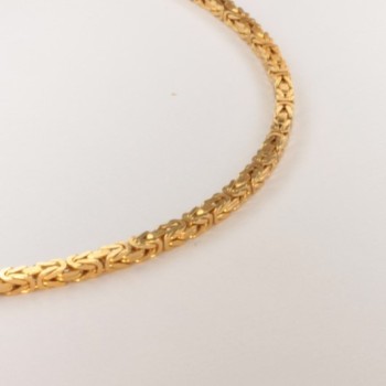 Necklace massive byzantine chain ~2mm ~45.5cm
