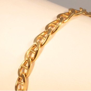 Stäbchenpanzerkette massiv Armschmuck ~4.5mm ~21cm