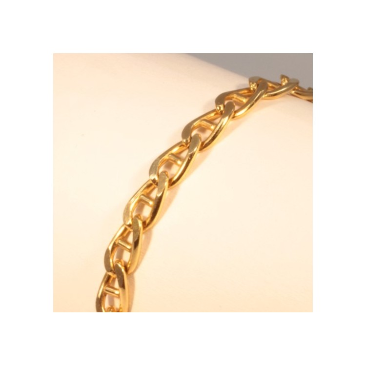 Brecelet massive curbed anchor chain ~4.5mm ~21cm Brecelet massive curbed anchor chain ~4.5mm ~21cm