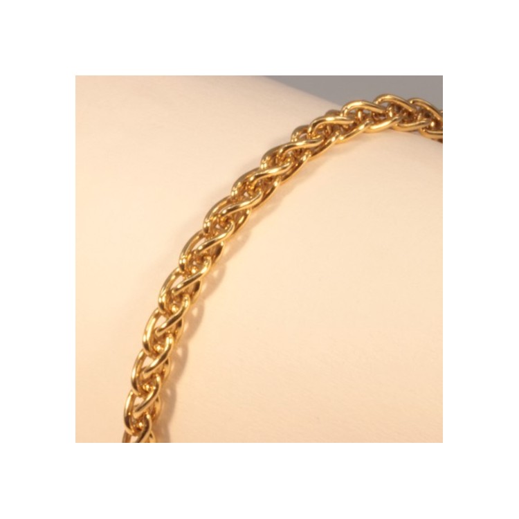Bracelet massive plait-chain ~3.3mm ~20.5cm Bracelet massive plait-chain ~3.3mm ~20.5cm