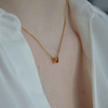 Citrine Jaune necklace pendant ~39.5cm