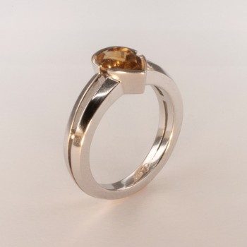 Bague Citrine Jaune