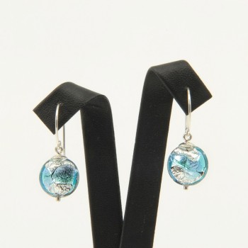 MURANO Blue Silver earrings