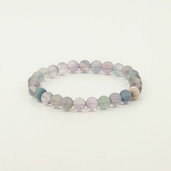 Bracelet enfant Fluorite arc-en-ciel