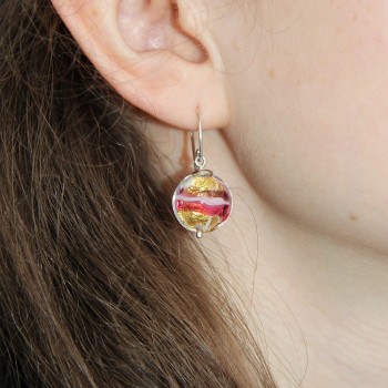 MURANO Pink Gold earrings