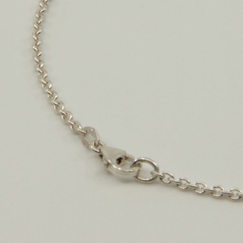 Necklace silver massive cable chain